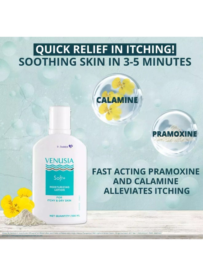 Venusia Soft + - Bottle of 100ml Moisturising Lotion - Image 3